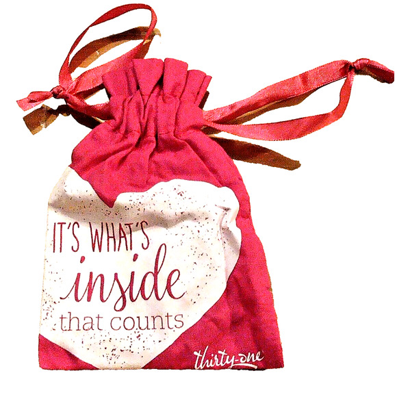 JK Thirty One Adore Twisted Bracelet Gold Tone W/Bracelet Pouch Valentine's Day - Picture 1 of 4